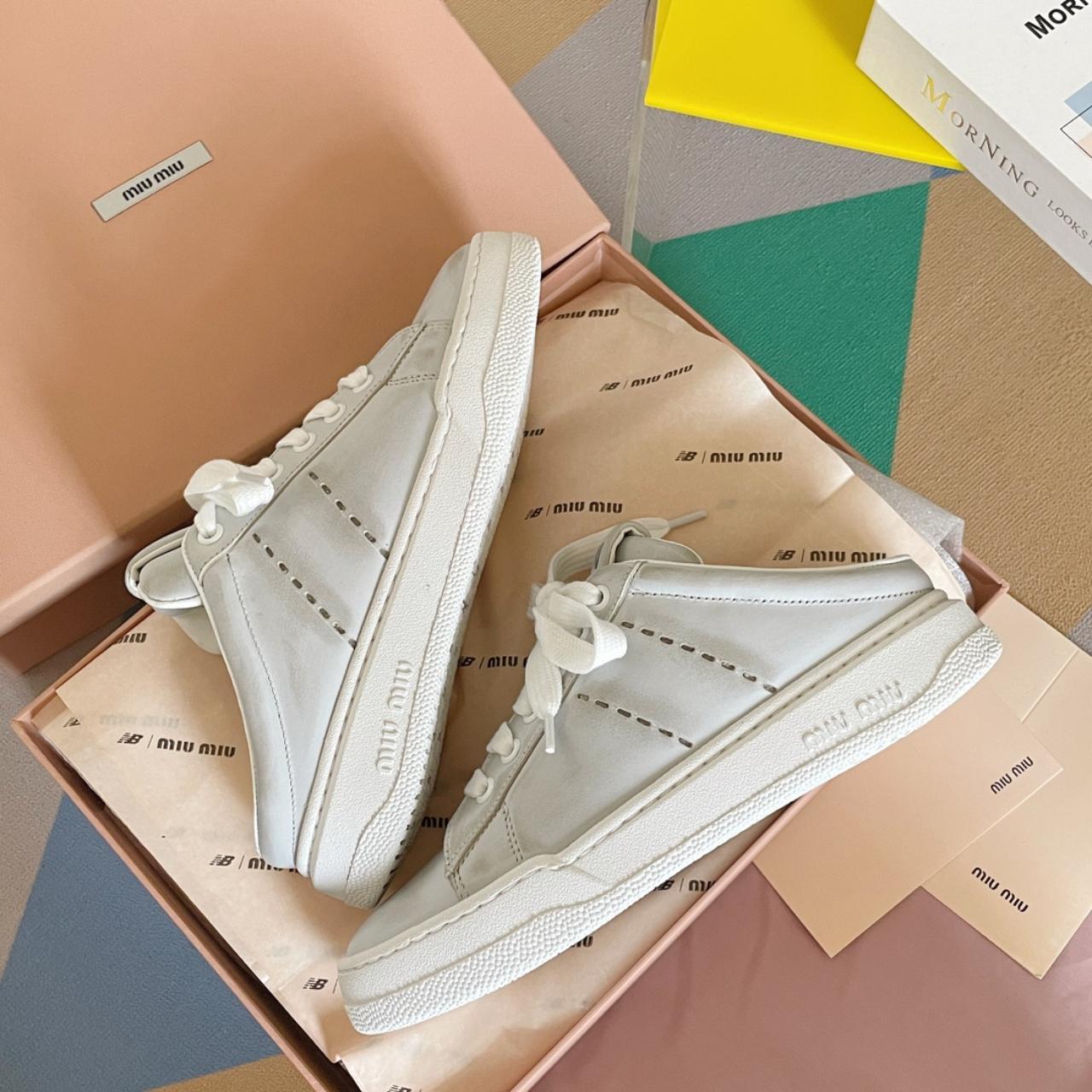 その他 miu Miu Miu | Shoes | Miu Miu Crystal Cap Toe Sneakers | Poshmark