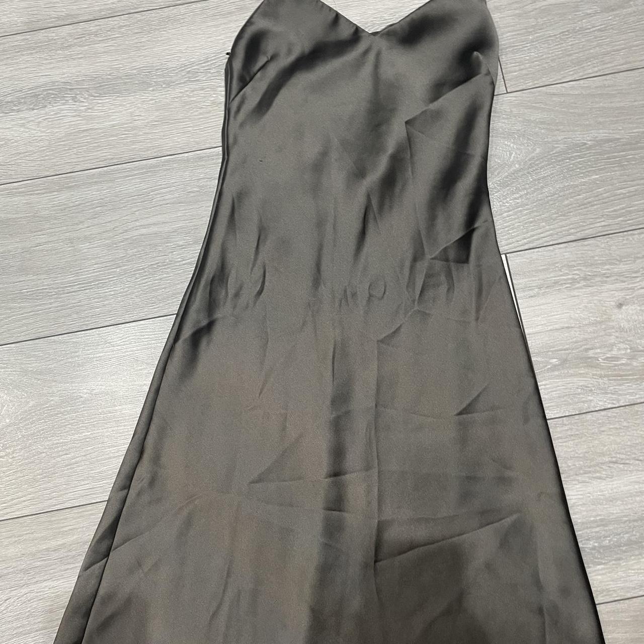 Zara satin maxi dress Fits a 6-10 - Depop