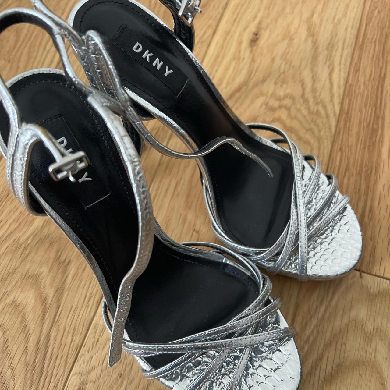 Dkny silver sandals online