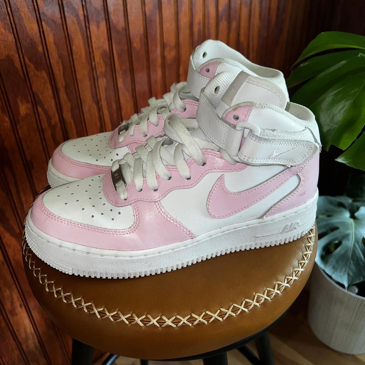 Pink Air Force High Womens Custom Cotton Candy Custom Air Force