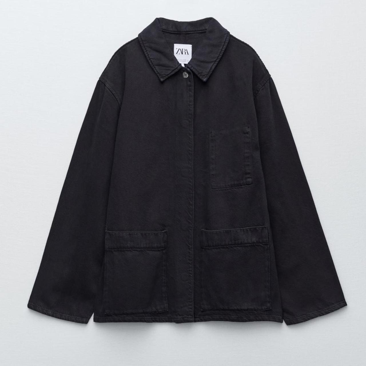 Style Zara oversized chore coat Color washed... Depop