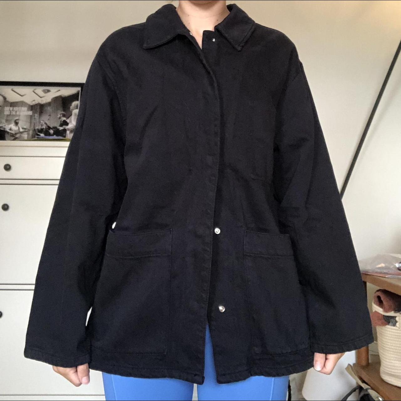 Style: Zara oversized chore coat Color: washed... - Depop