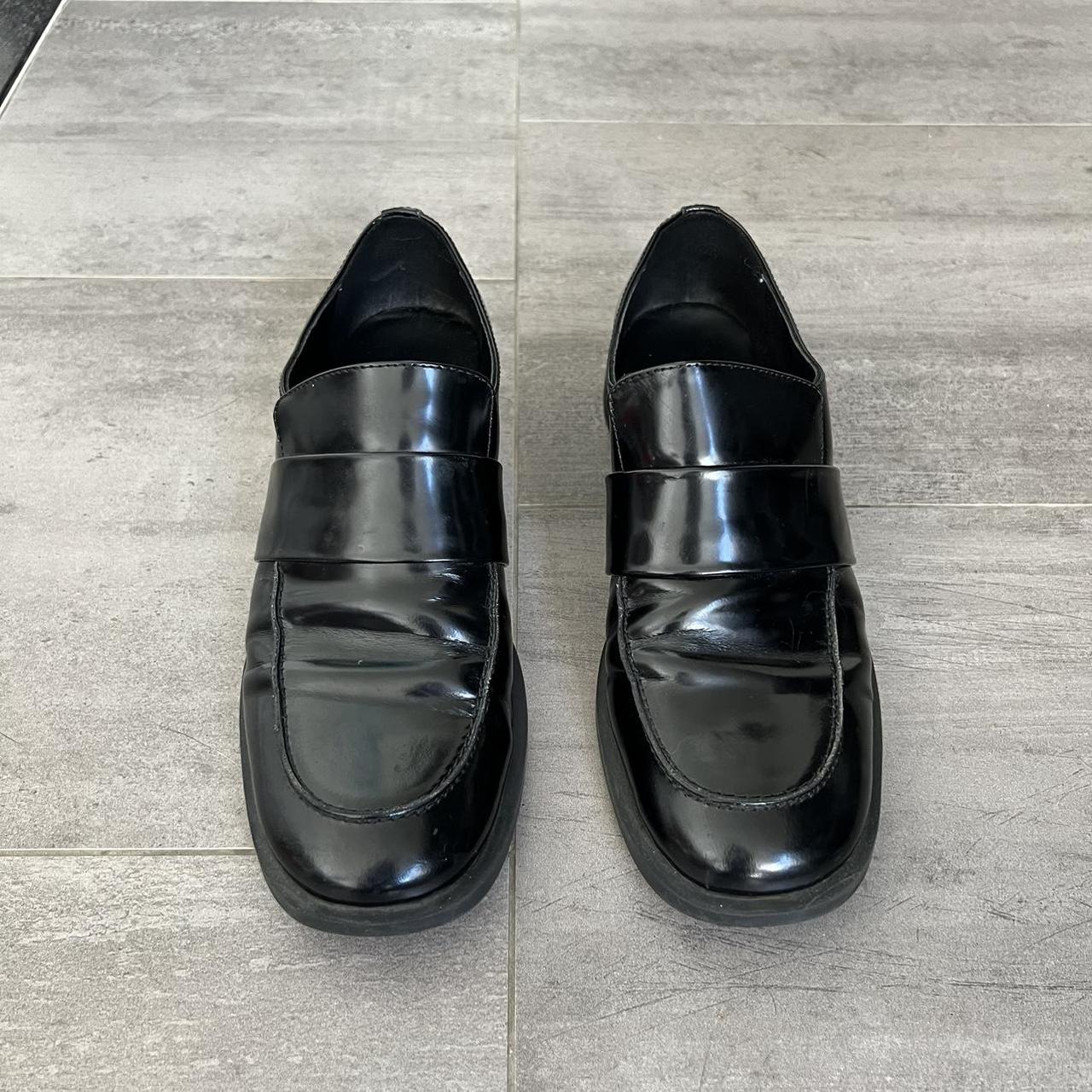 Tony Bianco leather loafers - minimal wear just... - Depop