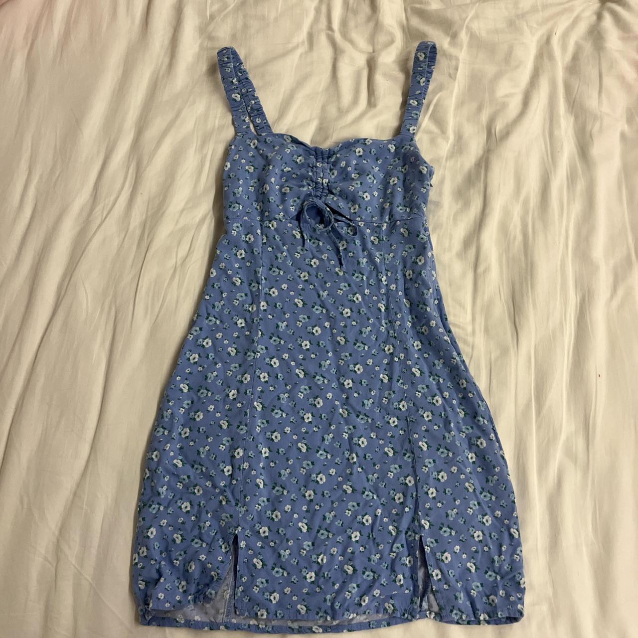 Aeropostale Blue Floral Dress, worn