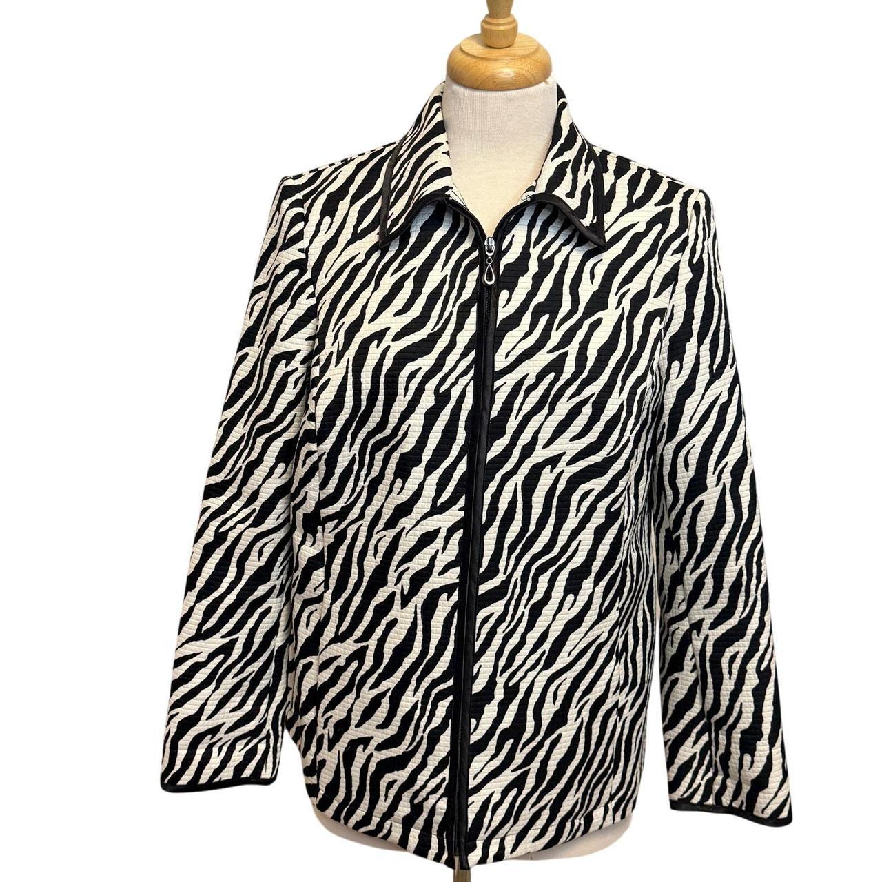 Source Unknown Women's Polyester Jacket - Black/W… - image 1