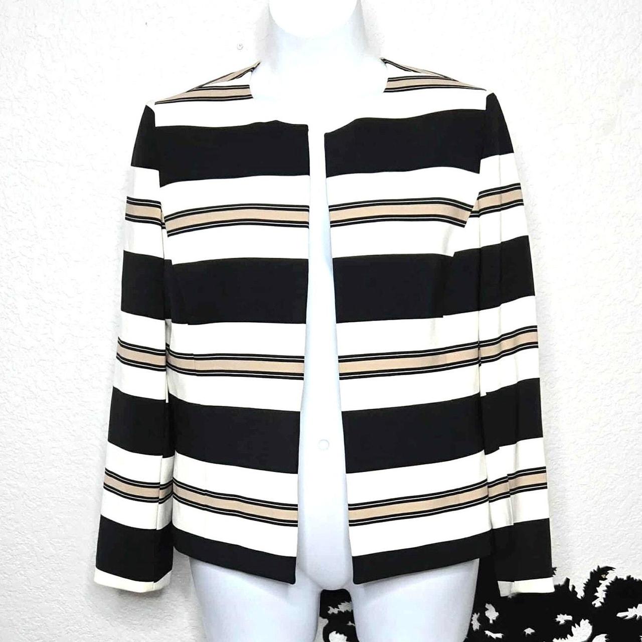 Source Unknown Women's Tailored jacket - Black/Wh… - image 1