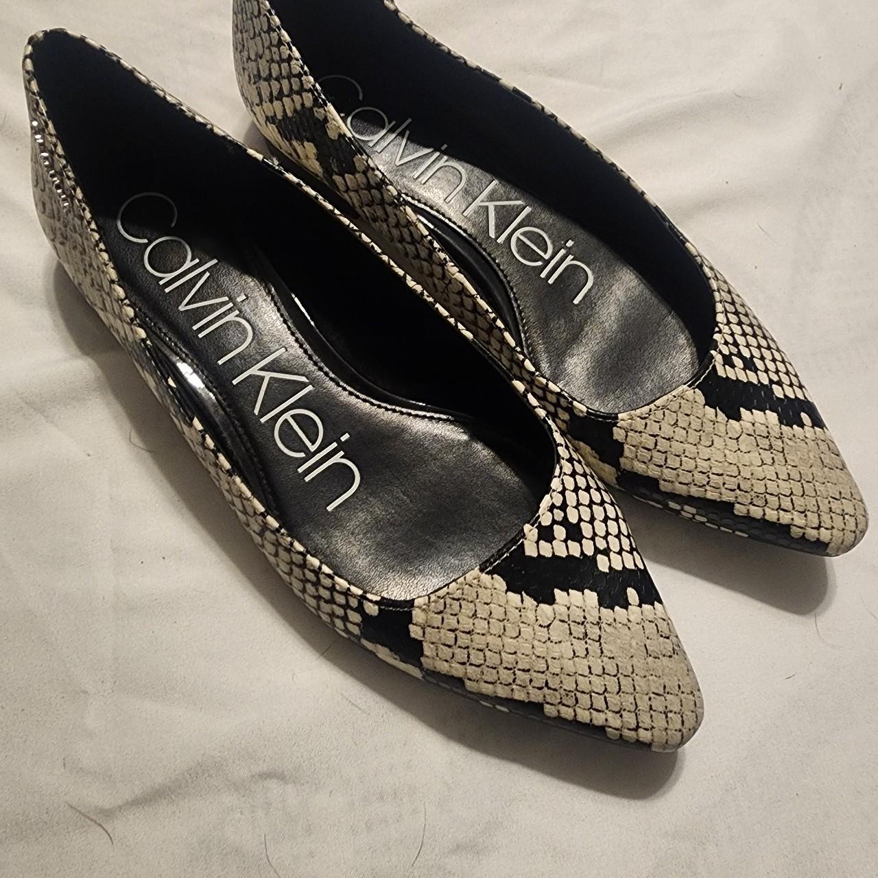 calvin klein snakeskin boots