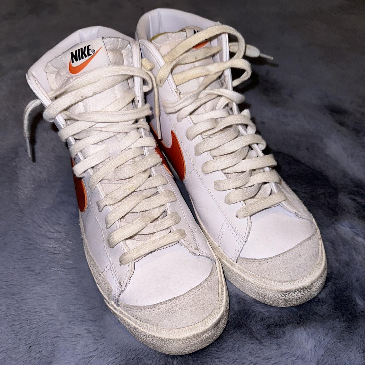 nike blazers orange and black