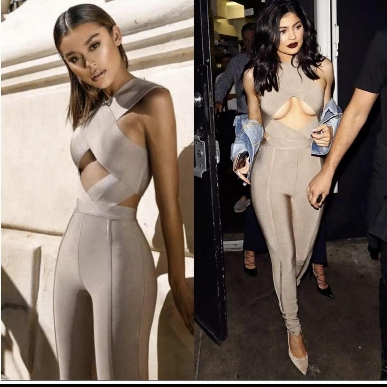 House of CB “Aster” Taupe Bandage Depop