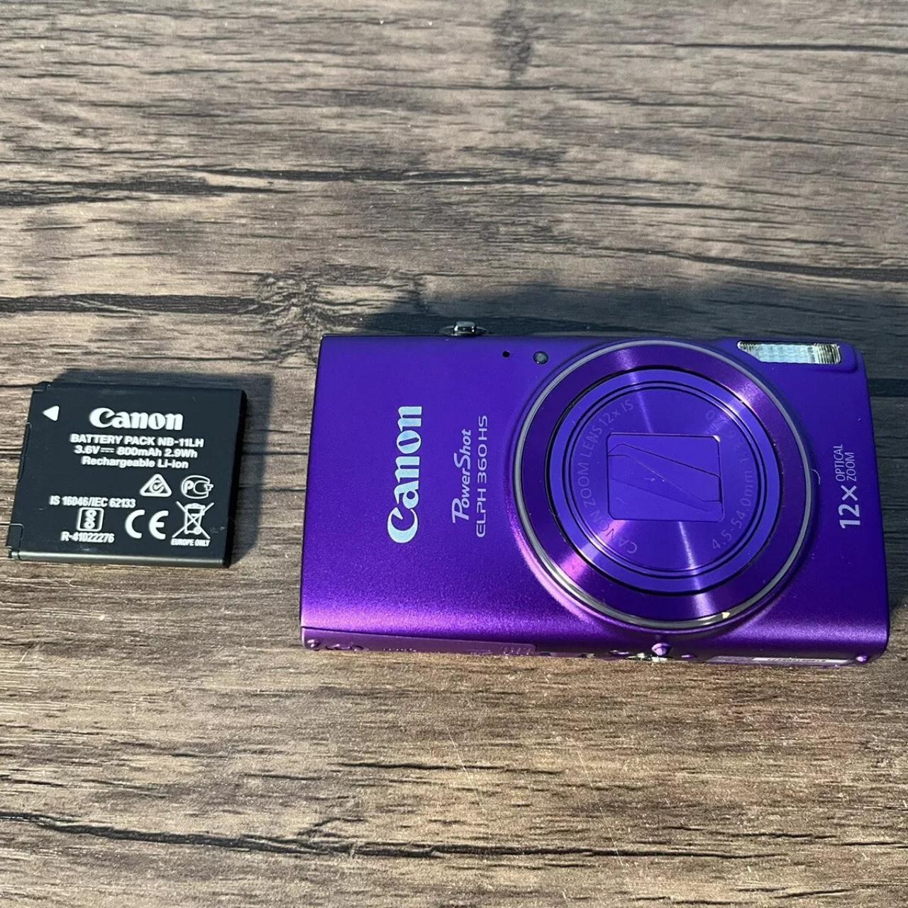 Canon PowerShot ELPH 360 HS Digital Camera PURPLE... Depop