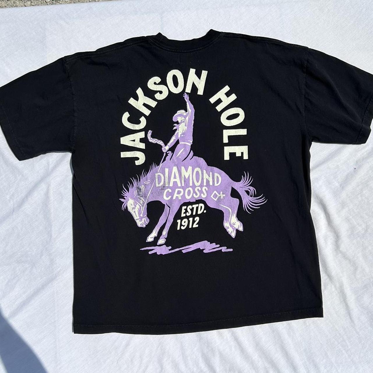 Vintage Diamond Cross Jackson Hole T-Shirt Great... - Depop