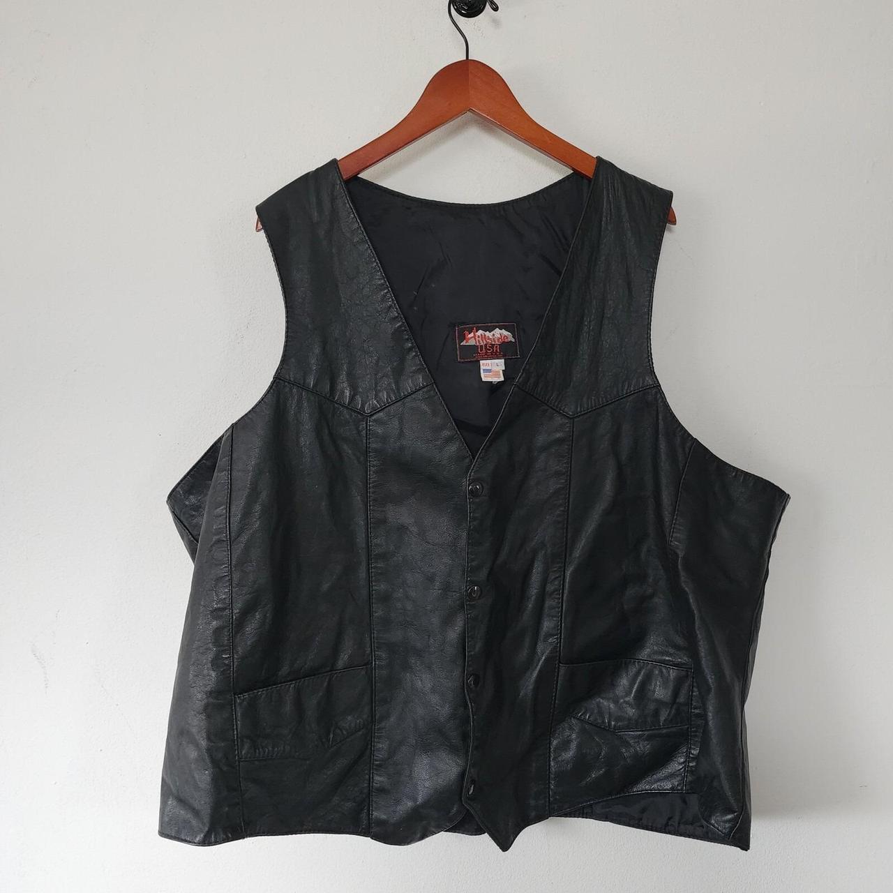 Men's Vest - Black - 3XL – Hillside USA Leather B… - image 1