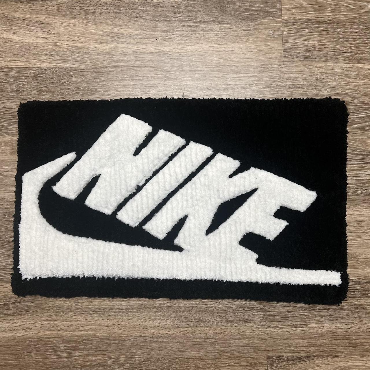 Custom Tufted Nike Rug, - Size: 1.5ft x 2ft, - Color:...