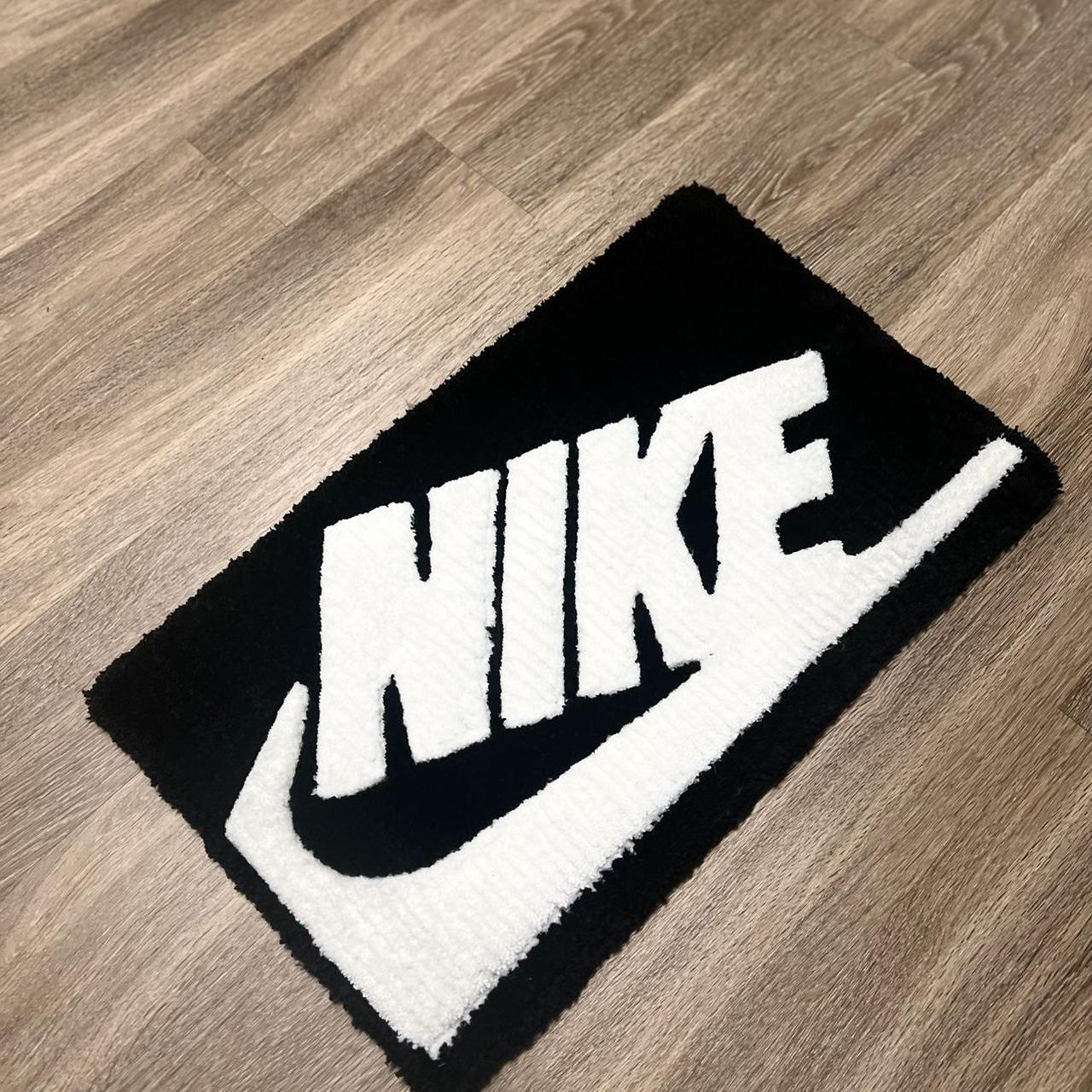 Custom Tufted Nike Rug, - Size: 1.5ft x 2ft, - Color:...