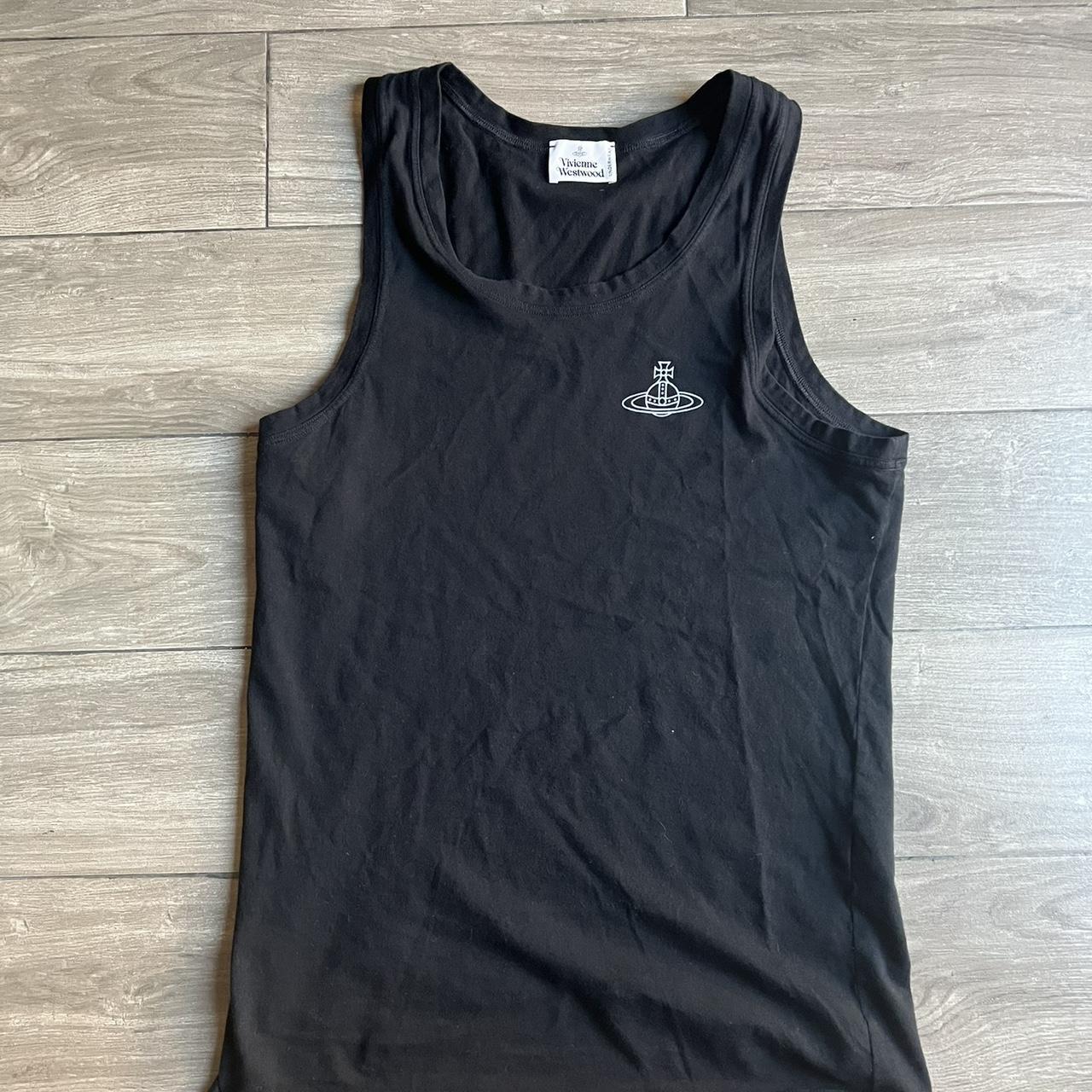 ★Vivienne Westwood★ 25SS Vivienne Westwood Sleeveless T-sh Black Twisted Sleeveless Dolly T-Shirt by Vivienne Westwood