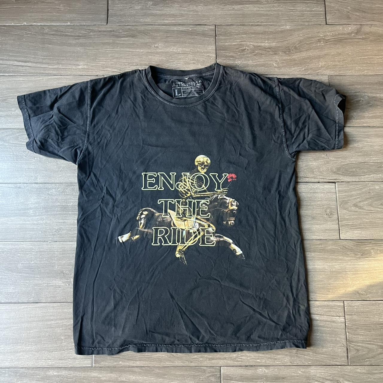 TRAVIS SCOTT ASTROWORLD ENJOY THE RIDE GLOW T Depop