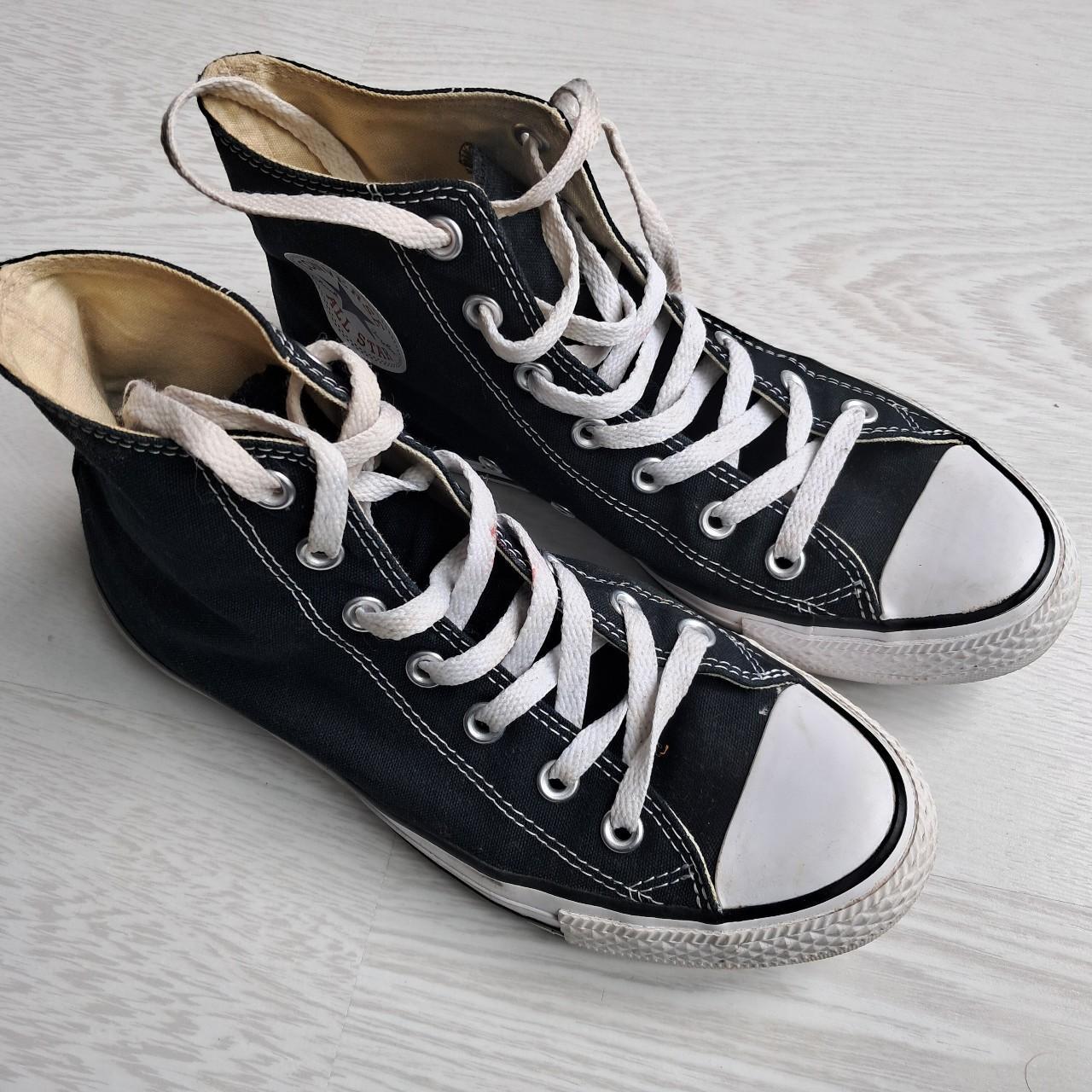 Black converse size 6 ladies best sale