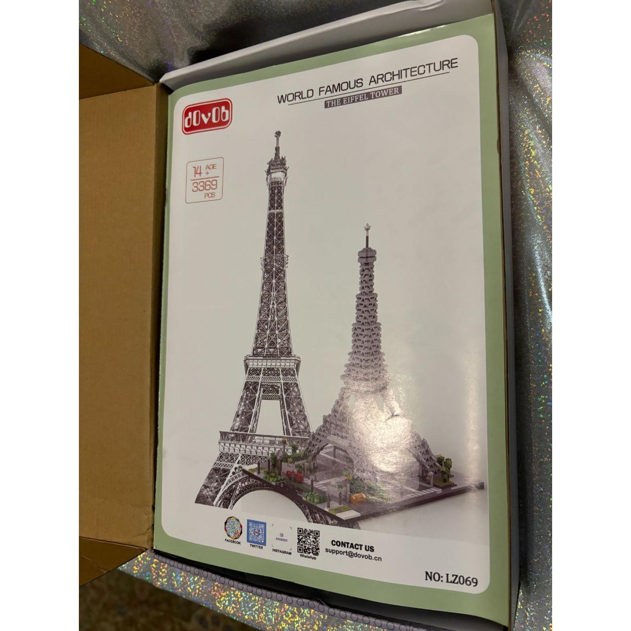 Architecture Eiffel good Tower Micro Blocks Set, 3369 Pieces