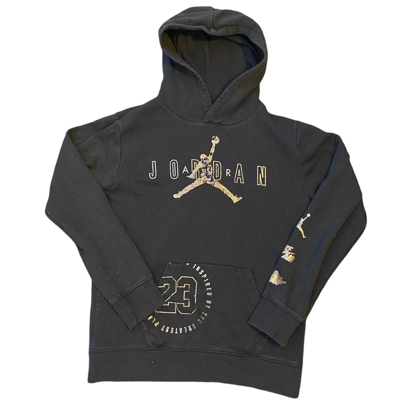 Black and gold jordan hoodie best sale