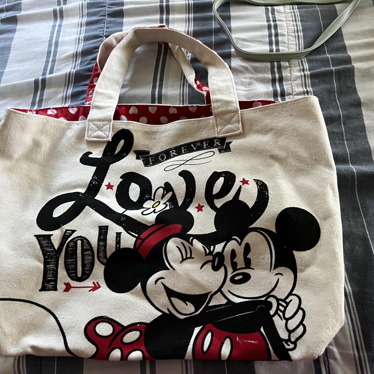 Adorable Mickey and Minnie tote bag. Excellent. Depop