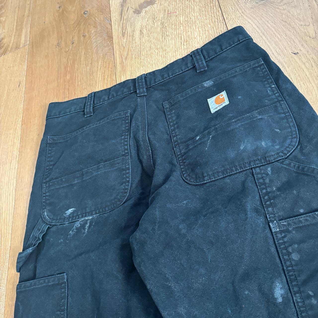 Black Carhartt Double knees 32X30. Great pants with... - Depop