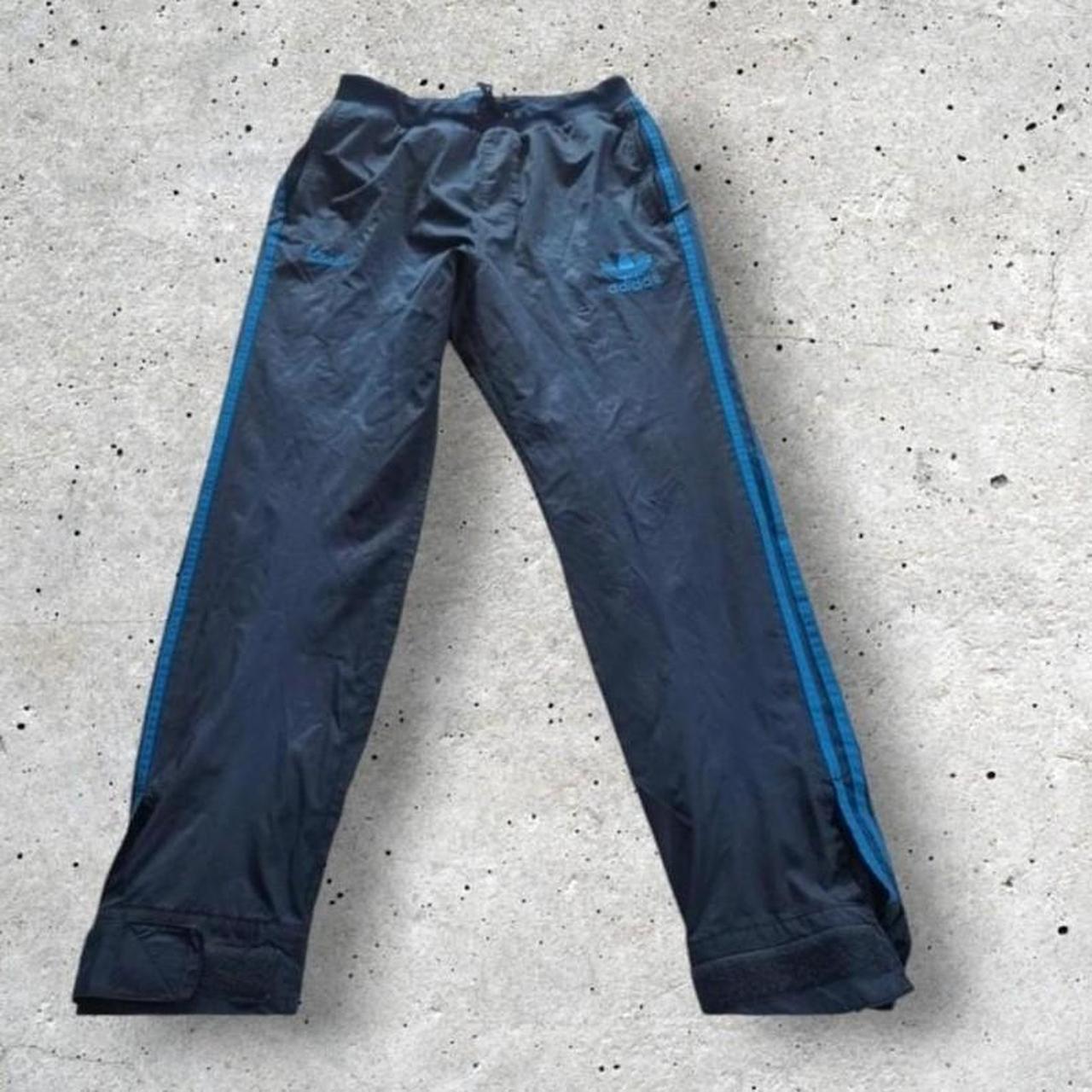 Adidas VESPA tracksuit bottoms size medium blue zip | Depop