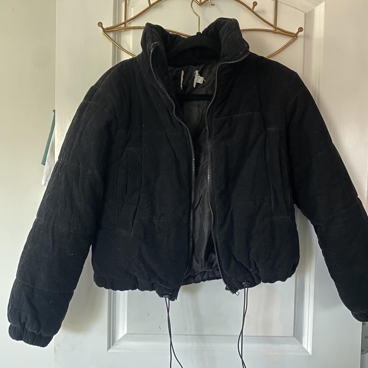 princess polly mini cropped black corduroy