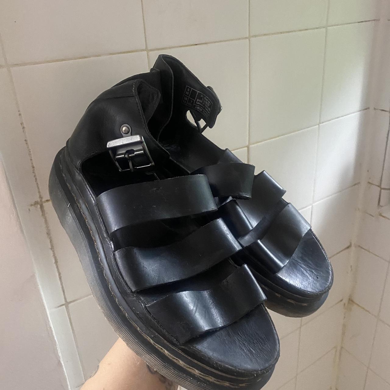 faux doc marten sandals