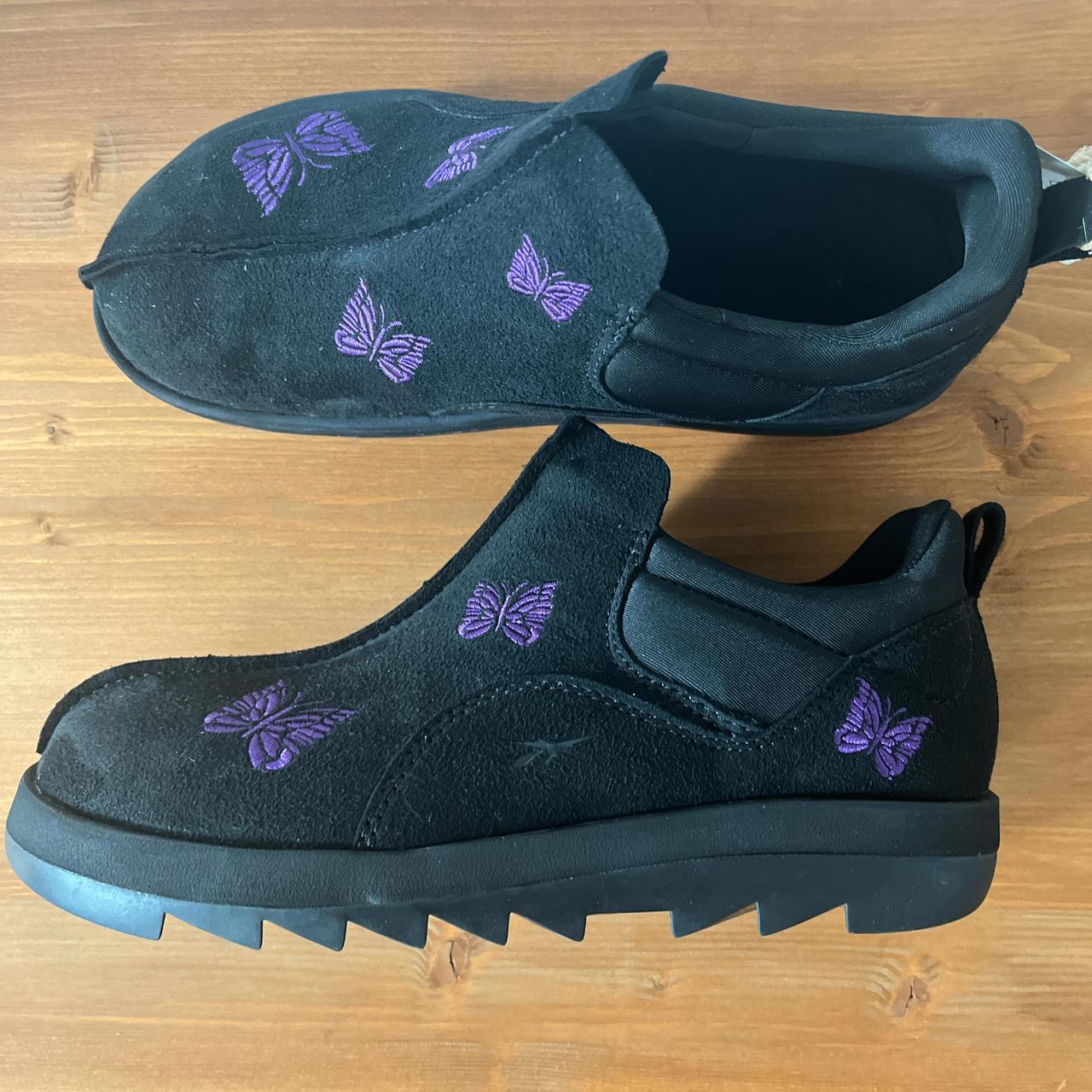 Reebok x Needles Beatnik Moc Black Purple Depop