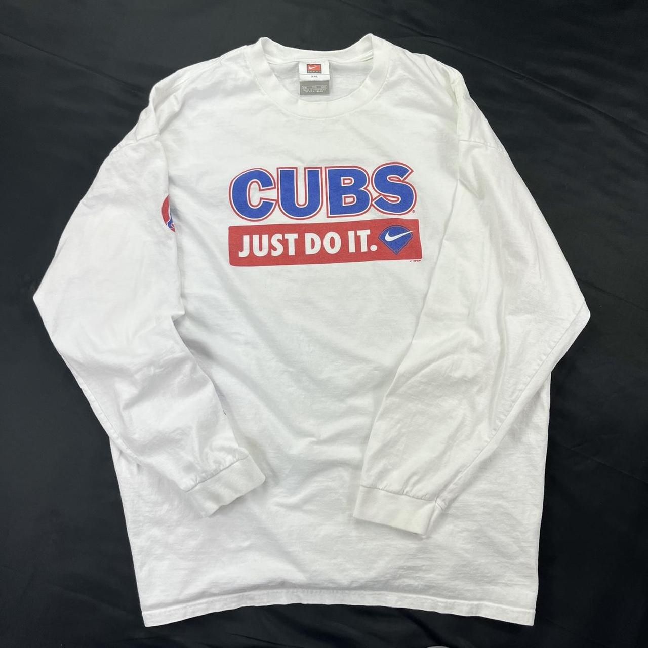 Early 2000s Nike Chicago Cubs long sleeve t - Depop