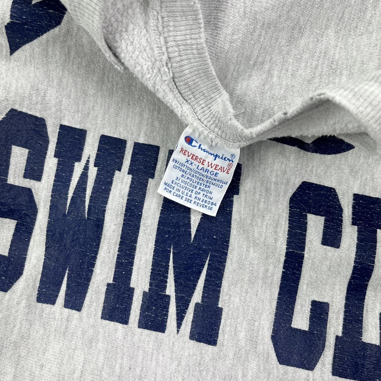 90s DECATUR SWIM TEAM SCRIPT GRAPHIC CHAMPION... Depop