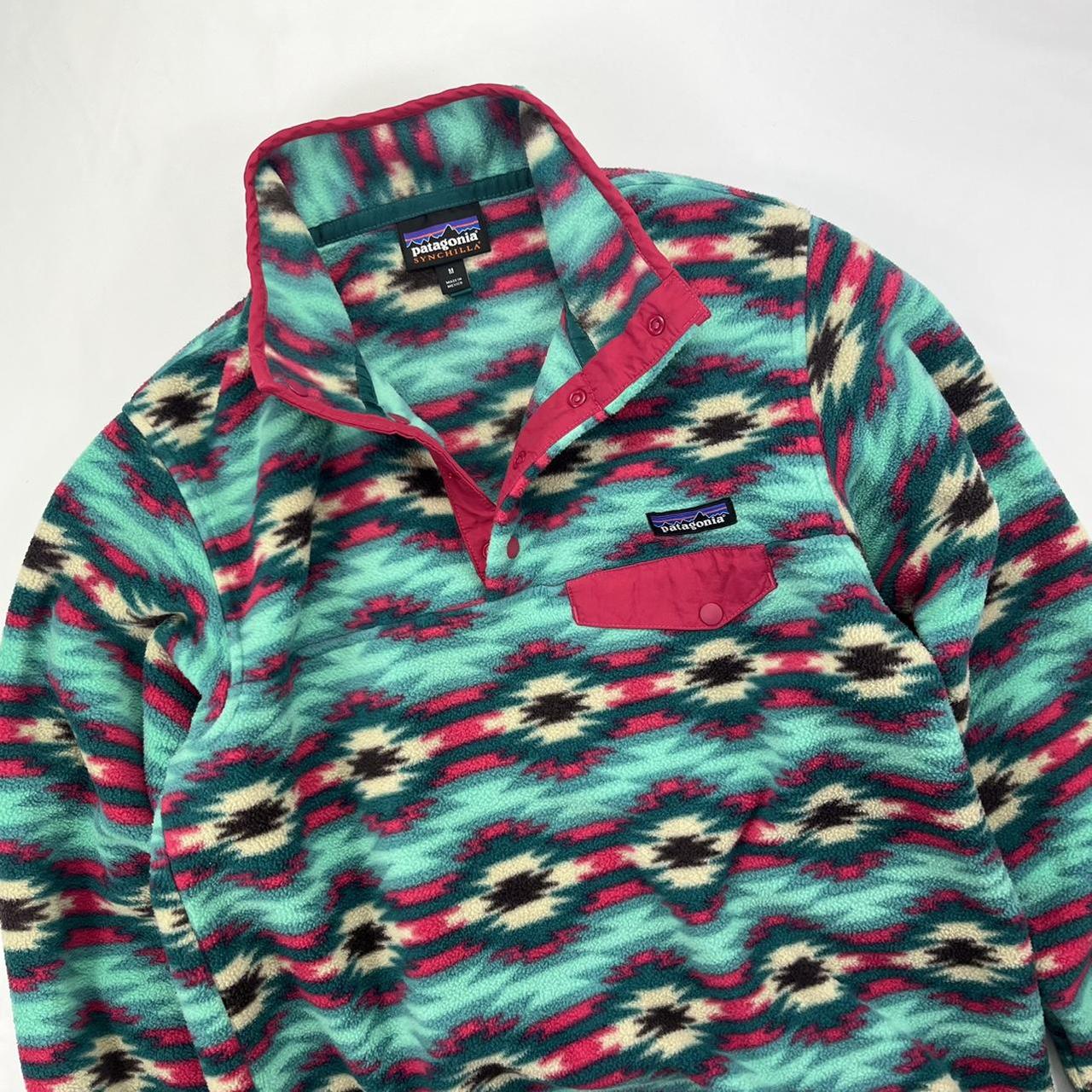 PATAGONIA UNIQUELY PATTERNED SYNCHILLA SNAP T... Depop