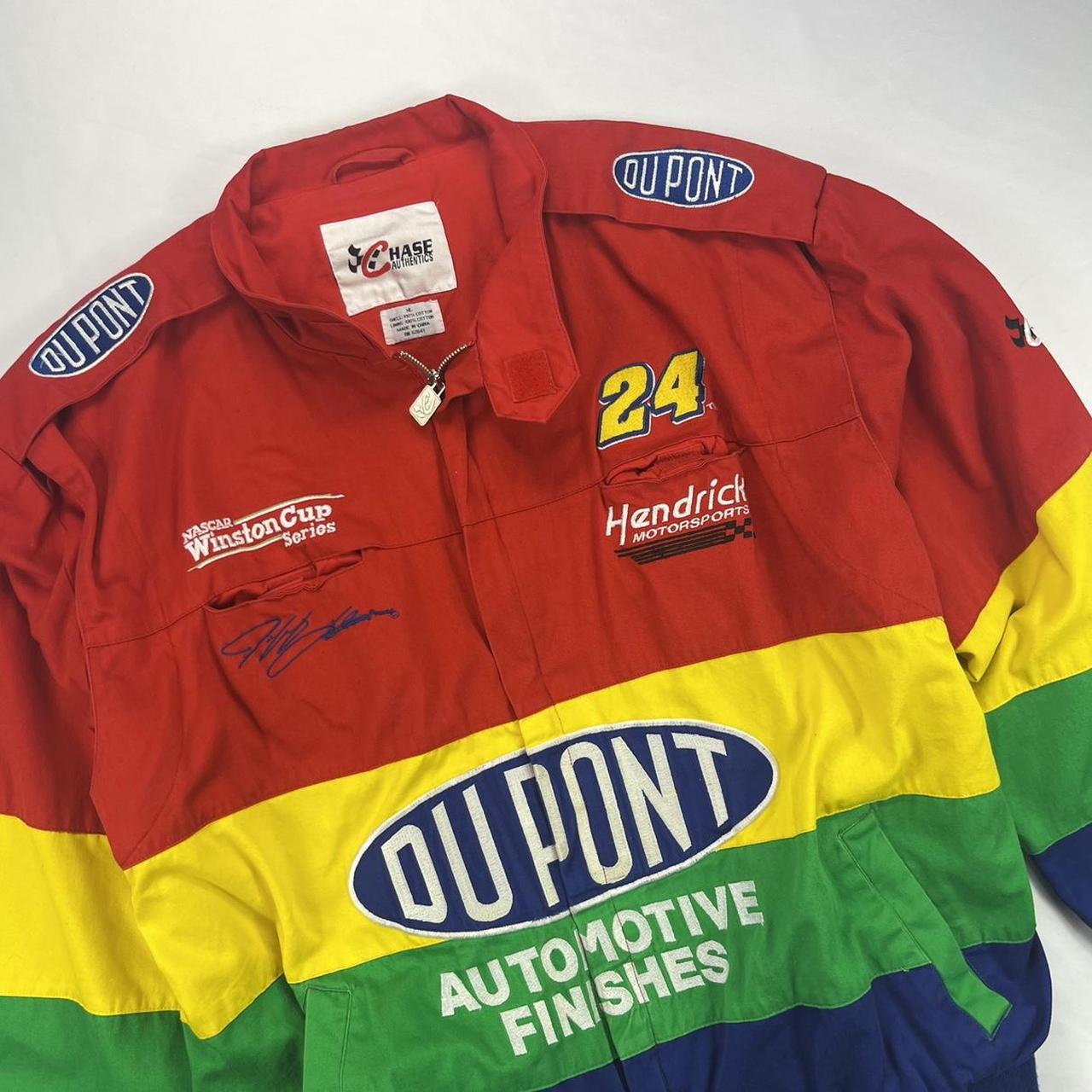 Vintage Jeff Gordon Du Pont Colorblocked Racing - Depop