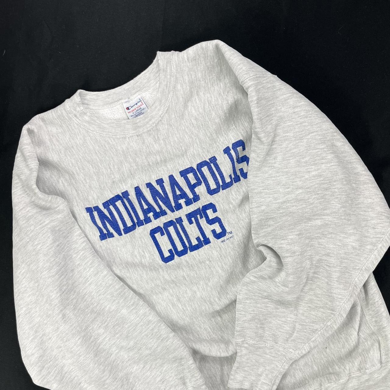 Vintage 90s Champion Reverse Weave Indianapolis Colts Sweatshirt Gray Men’s  XL