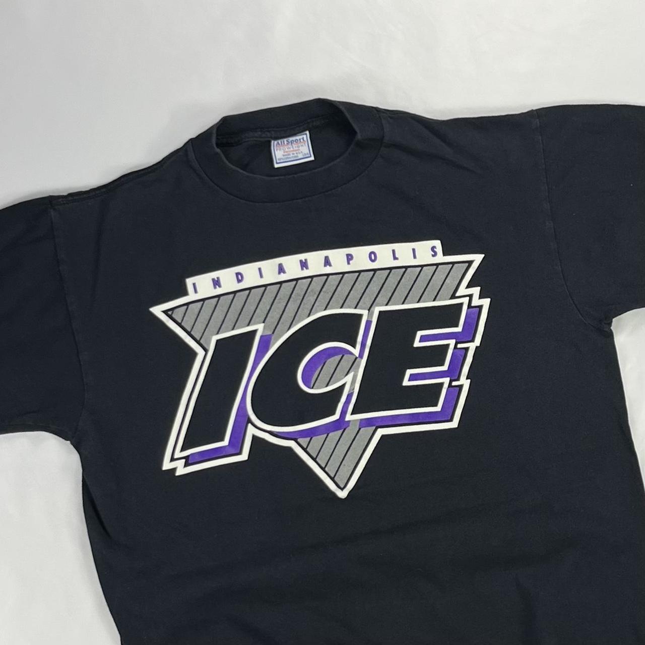 Vintage 90s Indianapolis Ice Logo Athletic Hockey - Depop