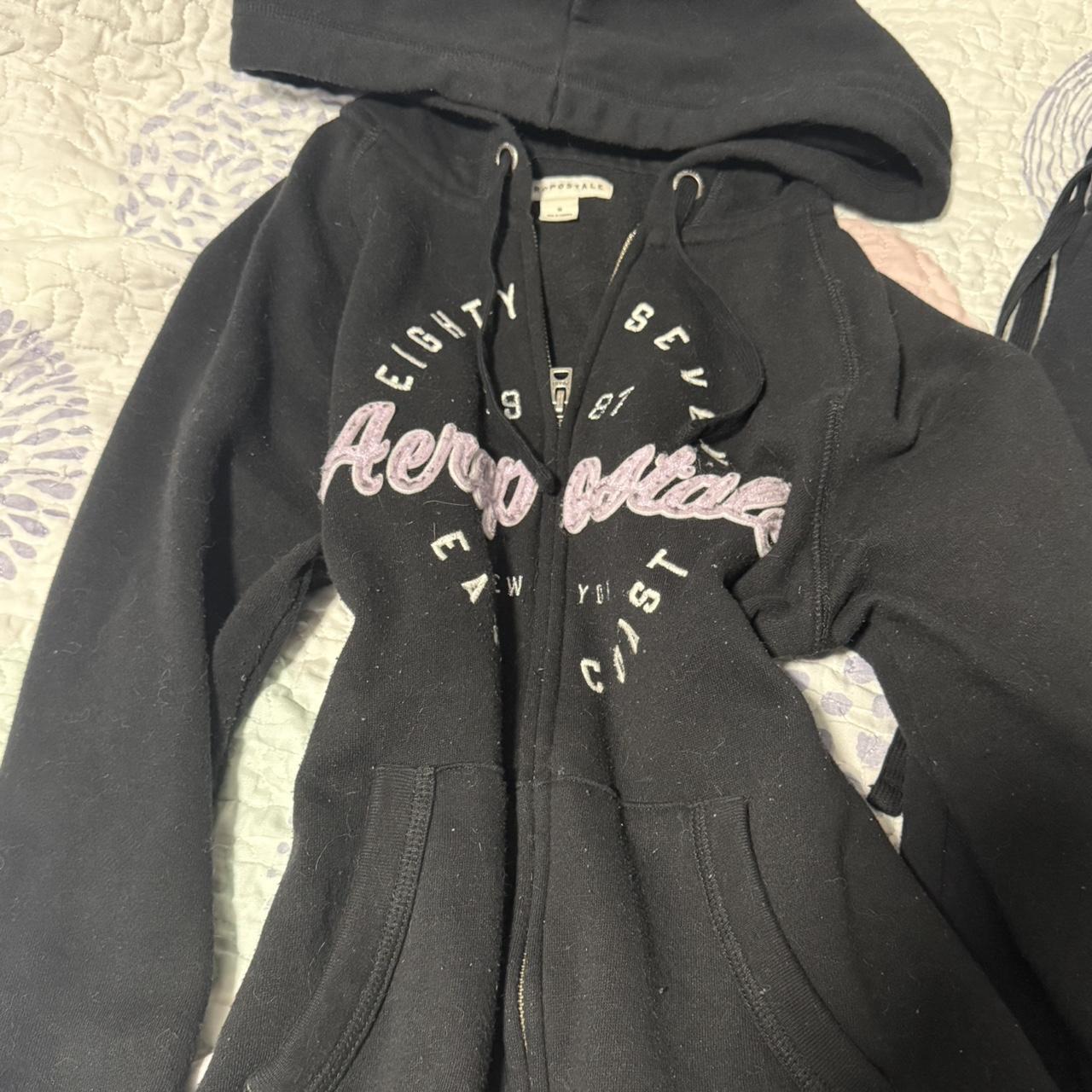 Black Aeropostale set 😻 size m both pieces bran... - Depop