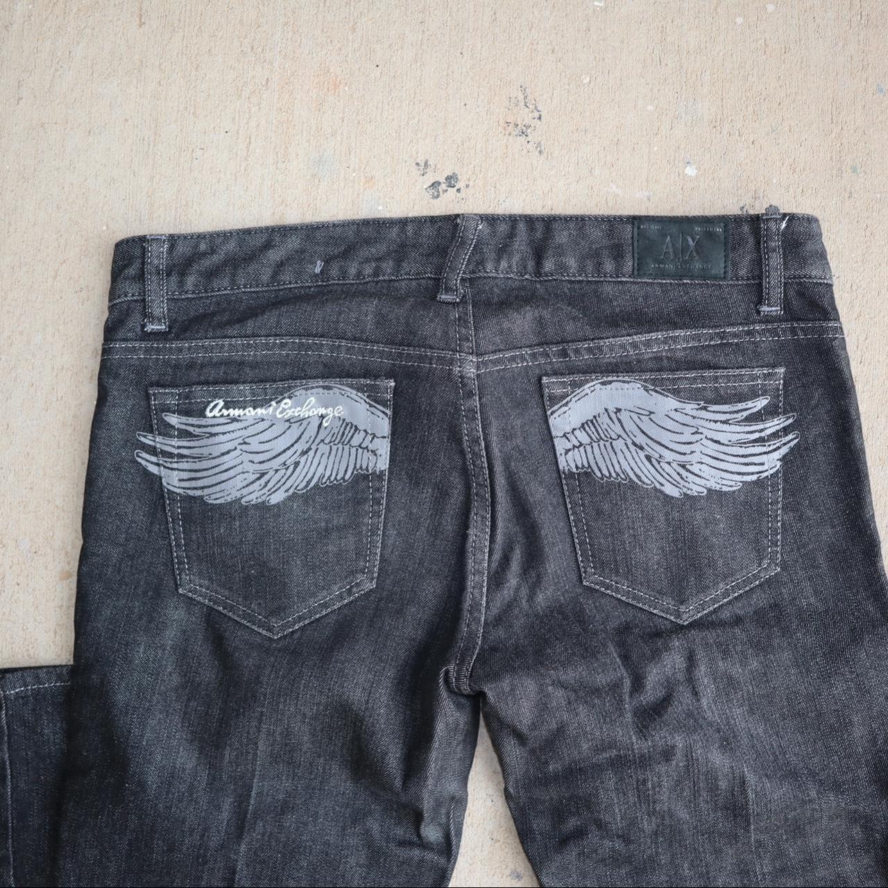 Jeans with angel wings on 2024 the back