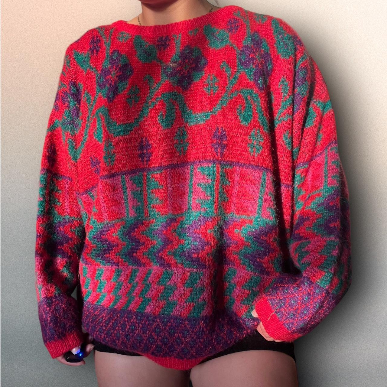 Vintage 80s Benetton knit sweater😍 ❄️ acrylic/mohair...