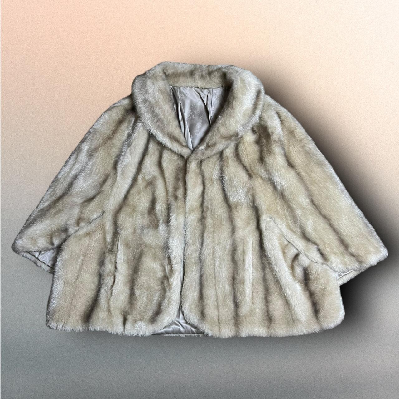 Vtg top Polar glow by glenoit faux fur coat