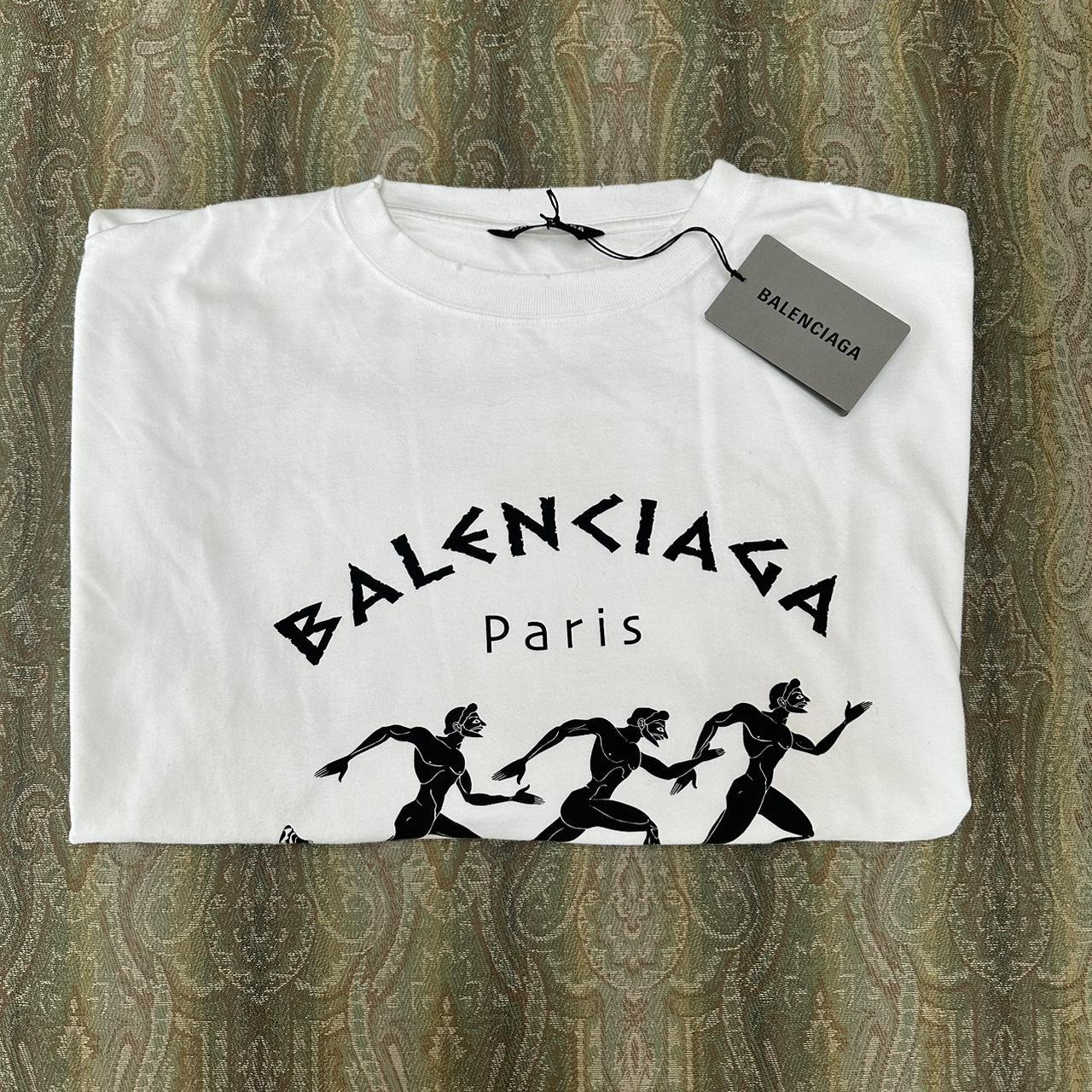 BALENCIAGA PARIS Tシャツ ホワイト Balenciaga Paris Logo T-Shirt 'White' 612966TKV869040