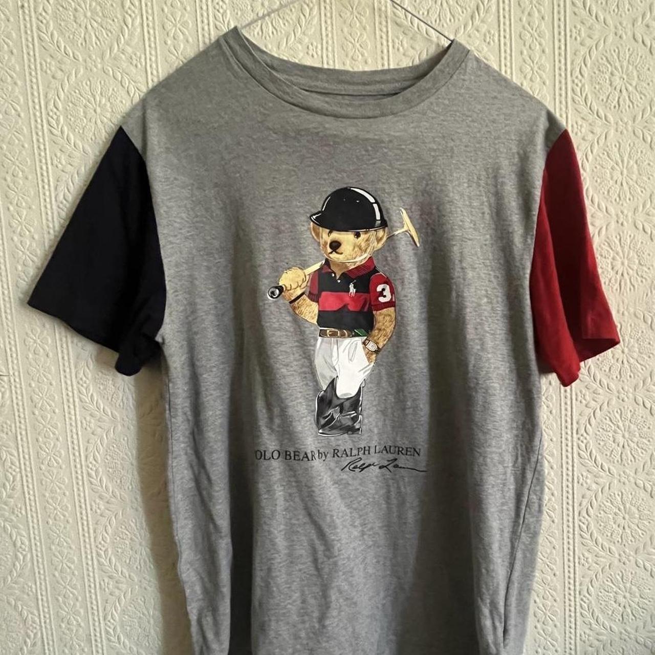 Polo Ralph Lauren Vintage style Bear print t shirt. Depop