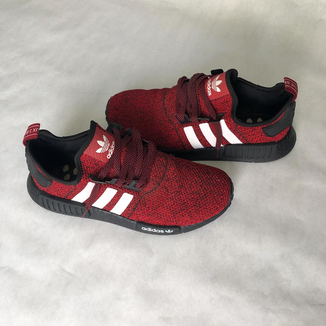 Black and red adidas nmd mens best sale