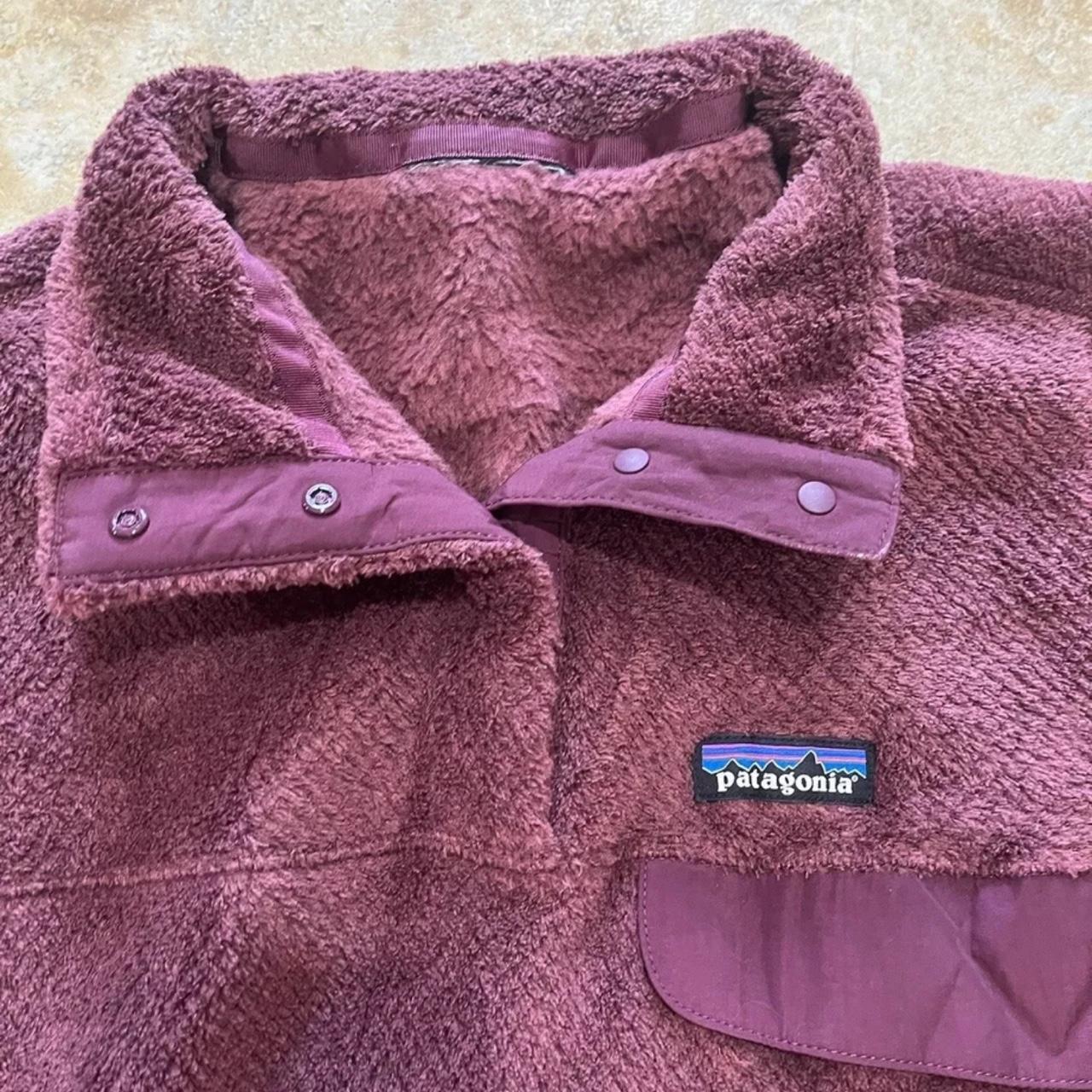 Patagonia maroon pink Quarter Zip Fleece Jacket size