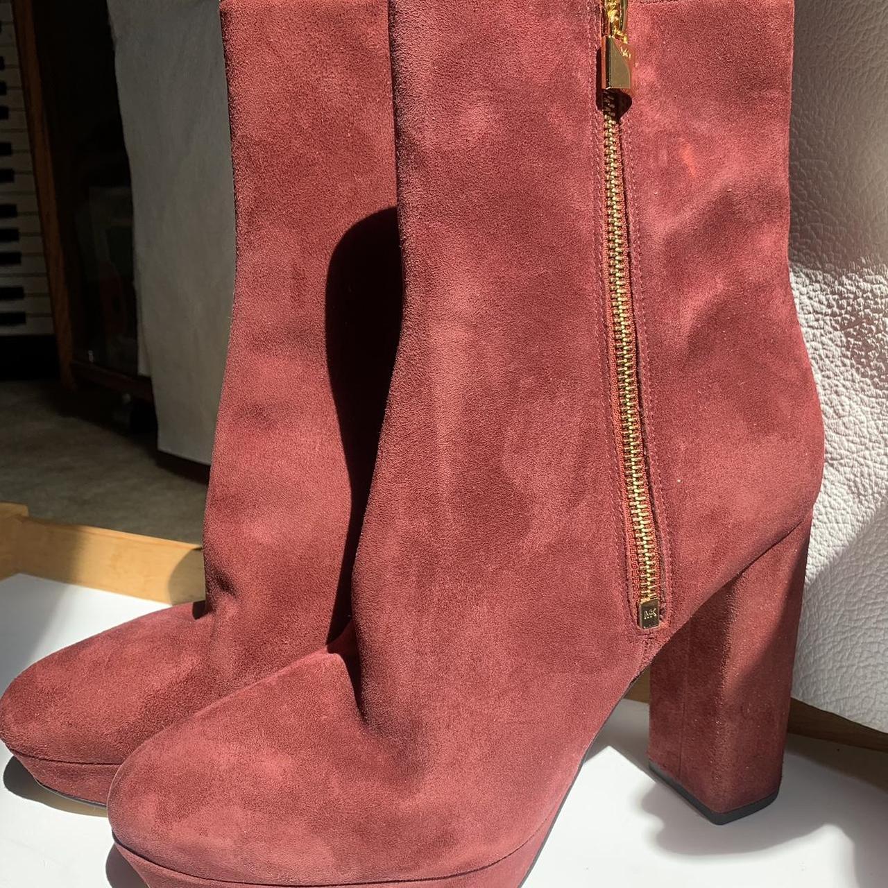 Michael kors boots womens red online