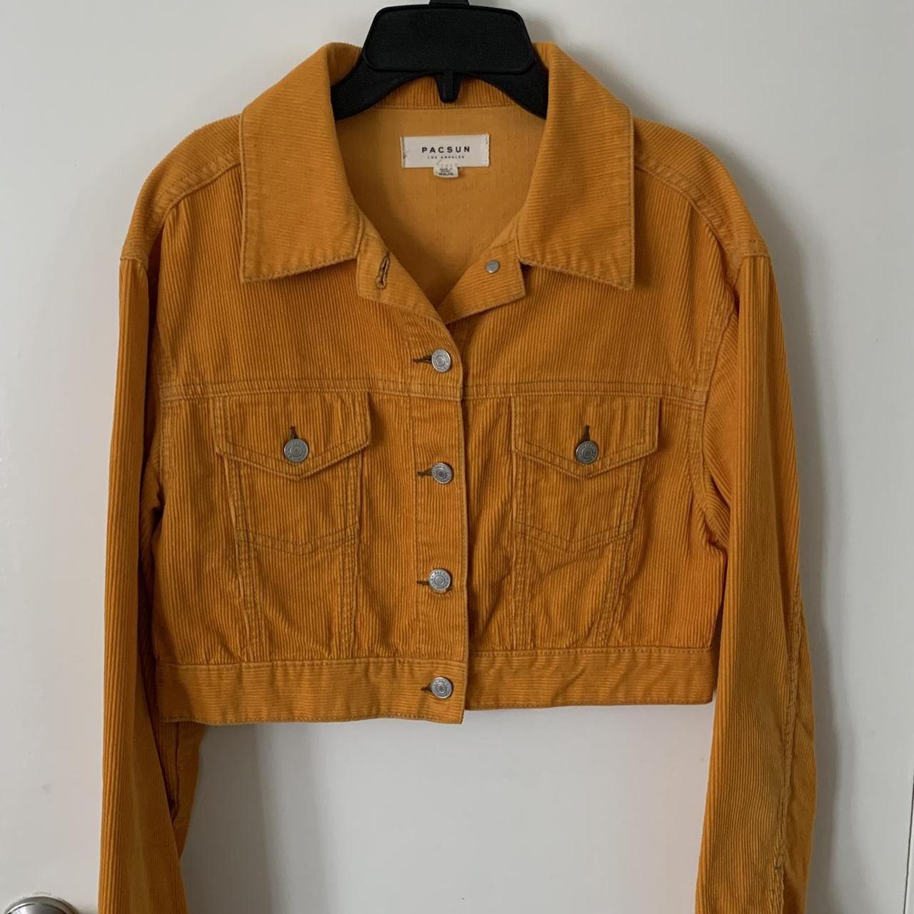 PacSun Women's Jacket - Orange/Yellow - S – Super cute Mustard corduroy jacket!! Love the …
