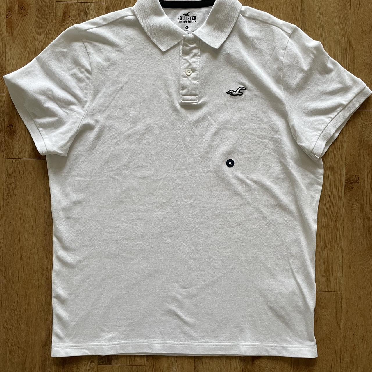 Hollister White Polo Shirt XL Tags. Depop