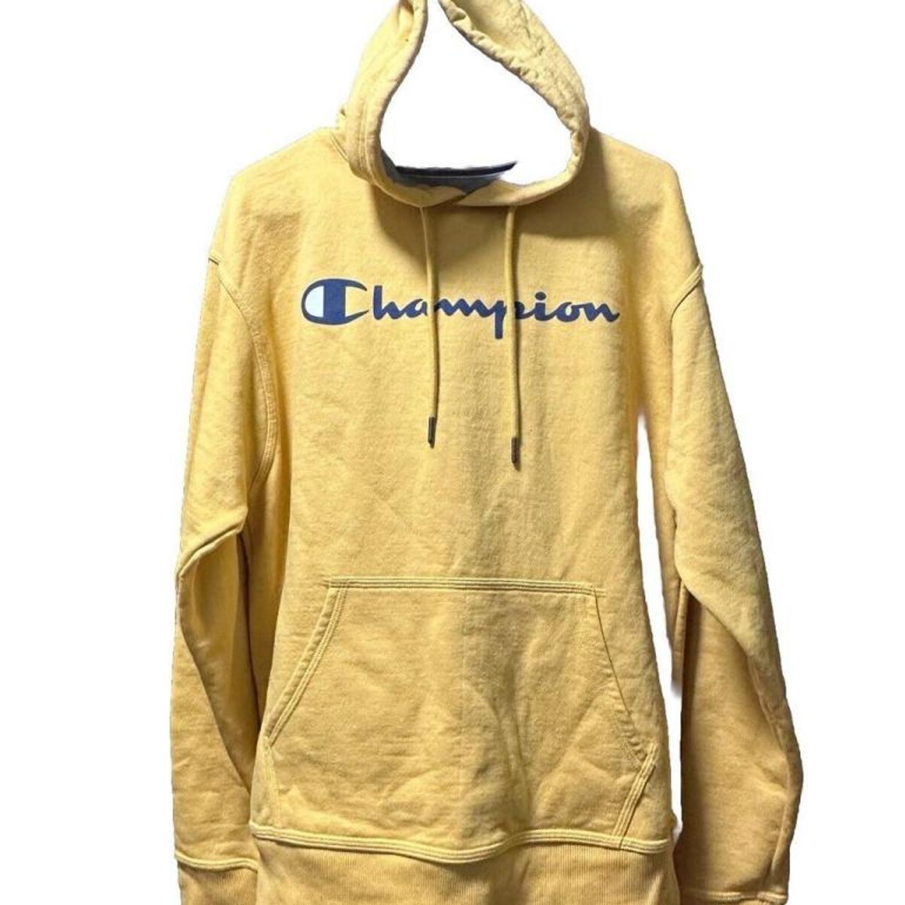 Champion sweatshirt outfit yellow hotsell