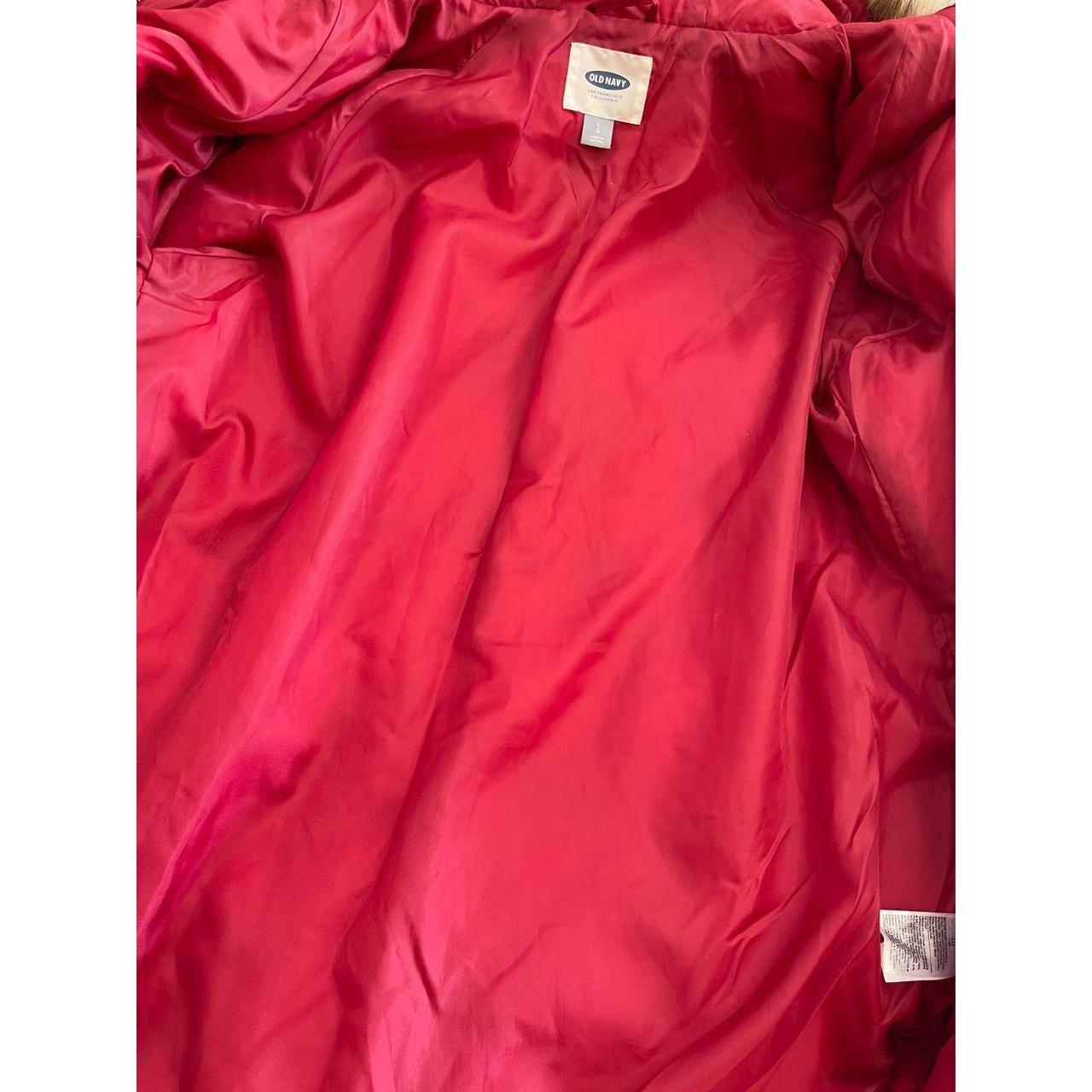 Old Navy Women's Puffer Jacket - Red/Brown - L – … - image 6