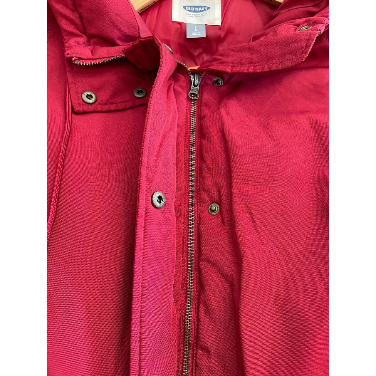 Old Navy Women's Puffer Jacket - Red/Brown - L – … - image 3