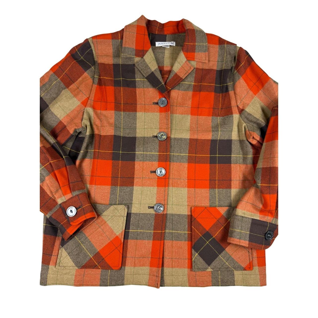 Pendleton Women's Lightweight Jacket - Orange/Bro… - image 1